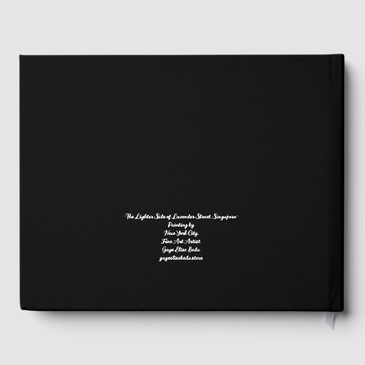 ラベンダー通りの明るい側面 ゲストブック (裏面)