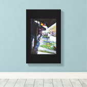 ラベンダー通り，シンガポール キャンバスプリント (インサイチュ (ウッドフロア))