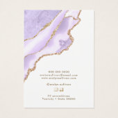 ラベンダー酸ネックレス表示カード (裏面)