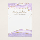 ラベンダー酸ネックレス表示カード (正面)