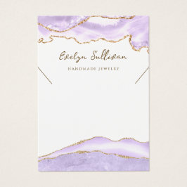 ラベンダー酸ネックレス表示カード