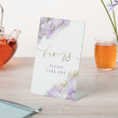 ラベンダー金ゴールドはペデスタルを支持する 台座サイン (インサイチュ)