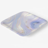 ラベンダー金ゴールドグ結婚ラム ペーパープレート (傾斜あり)