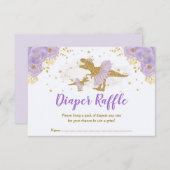 ラベンダー金ゴールドバレーリナオムツラッフル エンクロージャーカード (正面/裏面)