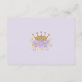 ラベンダー金ゴールドバレーリナオムツラッフル エンクロージャーカード (裏面)