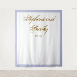 ラベンダー金ゴールドミニマリストエレガントなウェディング背景 タペストリー