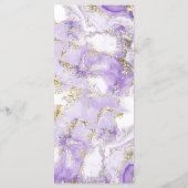 ラベンダー金ゴールドメニュー メニュー (裏面)