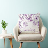 ラベンダー開花ブランチ逆装飾用クッション クッション (椅子)