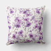 ラベンダー開花ブランチ逆装飾用クッション クッション (裏面)