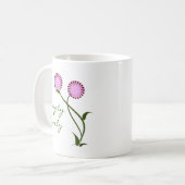 ラベンダー開花マグ コーヒーマグカップ (正面左)