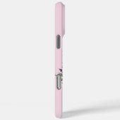 ラベンダー開花モノグラムの:イニシャル'B' Case-Mate iPhoneケース (裏面 / 右)