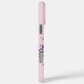 ラベンダー開花モノグラムの:イニシャル'S' Case-Mate iPhoneケース (裏面 / 右)
