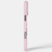 ラベンダー開花モノグラムの:イニシャル'U' Case-Mate iPhoneケース (裏面 / 右)