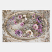 ラベンダー開花、重い重量のデコページ ラッピングペーパーシート (正面3)