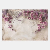 ラベンダー開花、重い重量のデコページ ラッピングペーパーシート (正面2)