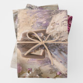 ラベンダー開花、重い重量のデコページ ラッピングペーパーシート (インサイチュ)