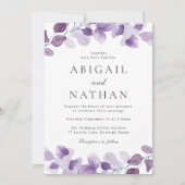 ラベンダー離れパープルズ結婚ズ 招待状 (正面)