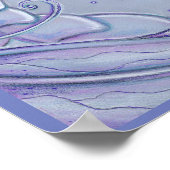 ラベンダー霜の降りたドラゴンとバタフライのポスター ポスター (角)