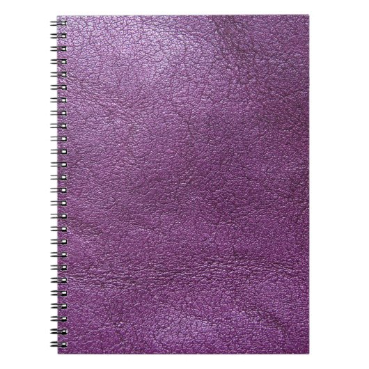 ラベンダー革 ノートブック (正面)