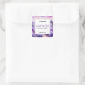ラベンダー香りキャンドルラベルシール スクエアシール (バッグ)
