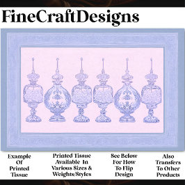 ラベンダー香水ボトルデカンターズAD8デカンページ 薄葉紙