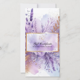 ラベンダー魅力的ギフト券