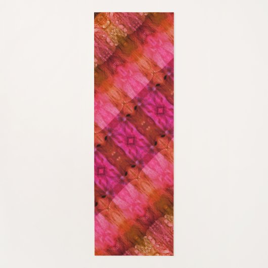 ラベンダー1974イカット13 ヨガマット (正面)