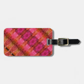 ラベンダー1974イカット13 ラゲッジタグ (正面横)