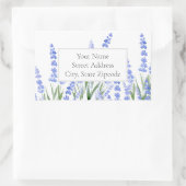 'ラベンダー2のフィールド'住所 シール (バッグ)