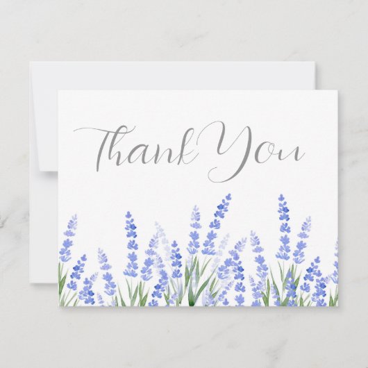 ラベンダー2のフィールド サンキューカード (正面)
