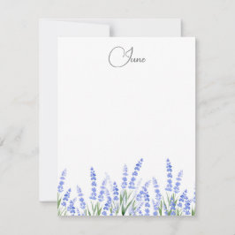 ラベンダー2のフィールド ノートカード