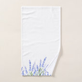 ラベンダー2のフィールド バスタオルセット (ハンドタオル)