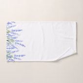 ラベンダー2のフィールド バスタオルセット (ハンドタオル)