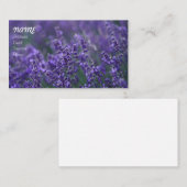 ラベンダー25 名刺 (正面/裏面)