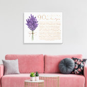 ラベンダー90私たちはあなたのおばあちゃんの誕生日を愛する理由 キャンバスプリント (インサイチュ (リビング))