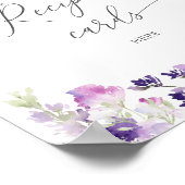 ラベンダー　ここにあなたのレシピカードを残してください ポスター (角)