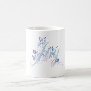 ラベンダー·アンド·ブルー·ジョイ コーヒーマグカップ