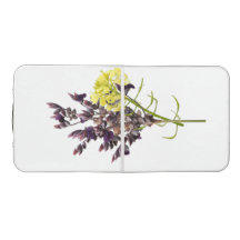 ラベンダー&イエローワイルドフラワーボタニカルデザイン