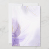 ラベンダー ウェディング シーティング チャート テーブル ナンバー 招待状 (裏面)