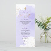 ラベンダー・ウォーターカラー・キリスト洗礼＋1歳誕生日メニュー メニュー (スタンド正面)