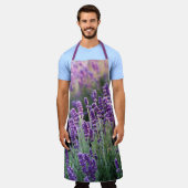 ラベンダー エプロン (着用した状態)