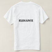 ラベンダー エレガンス Tシャツ (デザイン裏面)