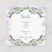 ラベンダー エンクロージャーカード (正面)