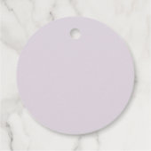 ラベンダー, カスタマイズ可能なギフトタグ フェイバータグ (裏面)