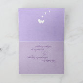 ラベンダー カップル 記念日 お祝い カード (内部)