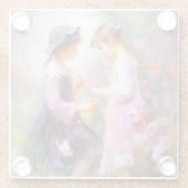 ラベンダー ガラスコースター (裏面)