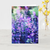 ラベンダー、クラシック写真カード カード (黄色い花)