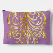 ラベンダー、クリスマスプレゼント機関®大 アクセサリーポーチ (裏面)