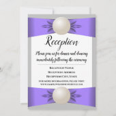 ラベンダー&グレーパールリ結婚ボン&披露宴 招待状 (裏面)