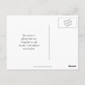 ラベンダー ゲラニウム 花 カスタマイズ ポストカード (裏面)